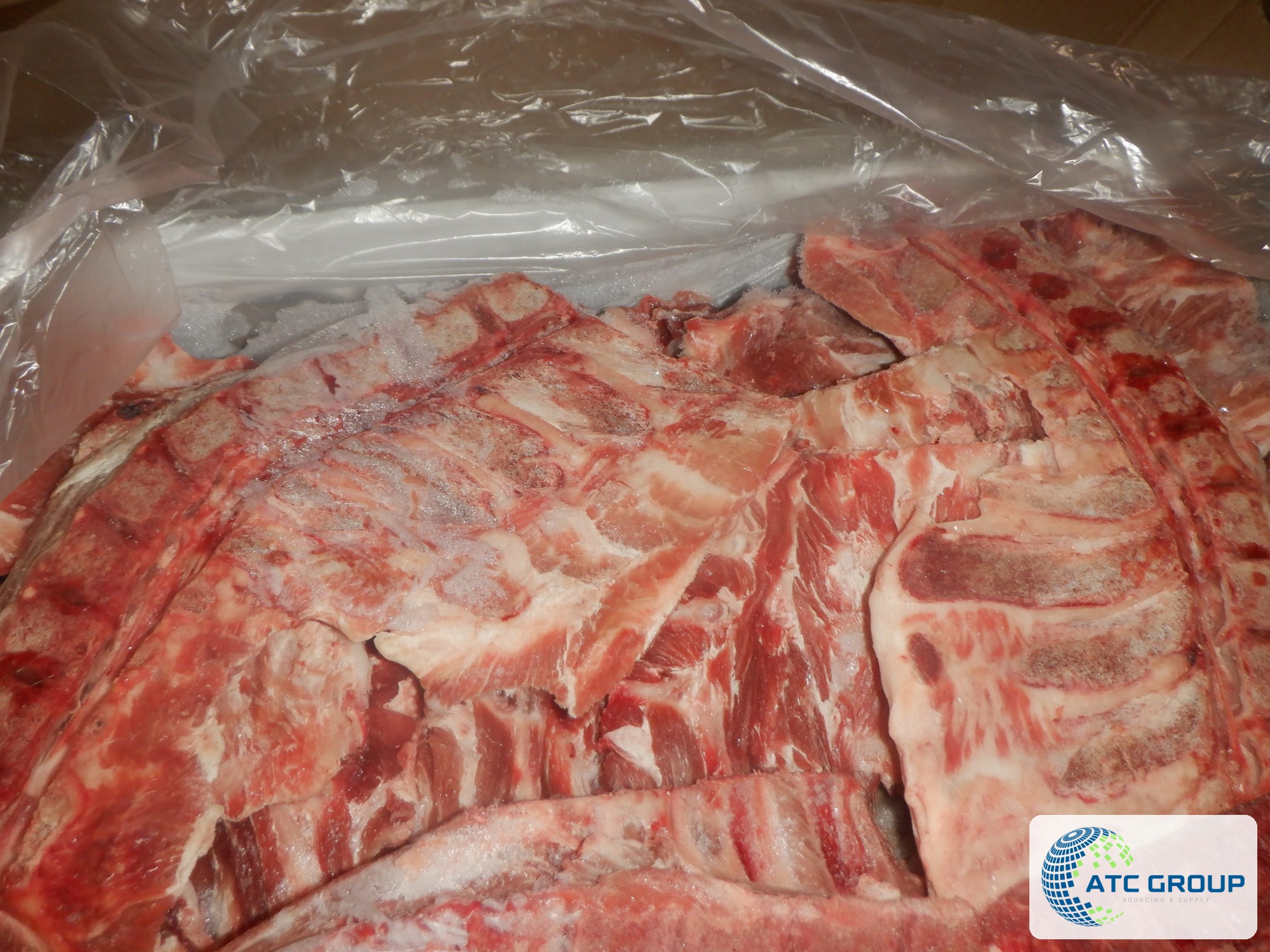 Os d'échine de porc congelés – vue du produit