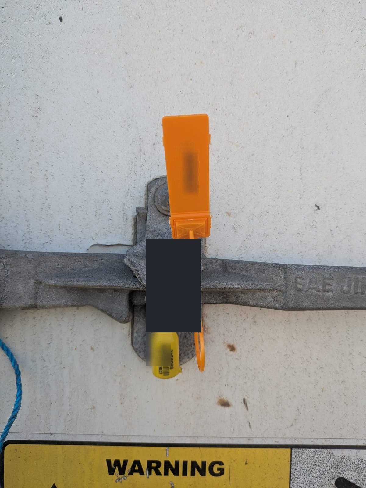 Container sealed after loading, Poland, November 2025
